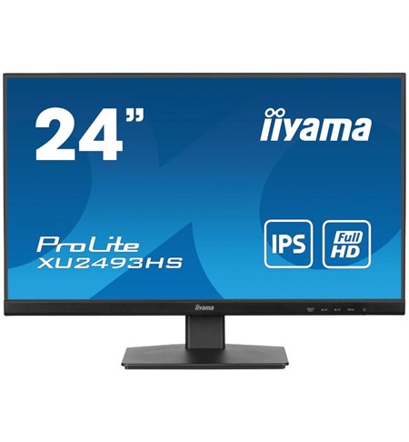 Iiyama ProLite XU2493HS-B6 Full HD LED Monitor, 24 Inch, Fixed Stand, Black